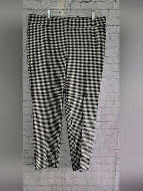 Talbots Black and White Houndstooth  Dress Pants NWT Size 16